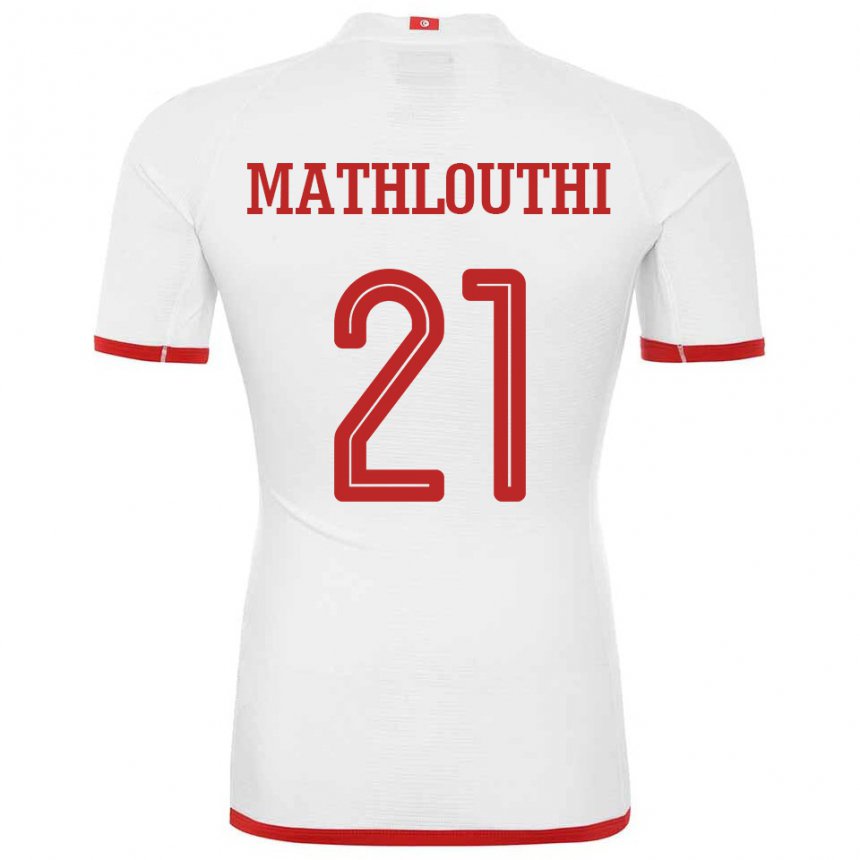 Niño Camiseta Túnez Hamza Mathlouthi #21 Blanco 2ª Equipación 22-24 La Camisa Argentina