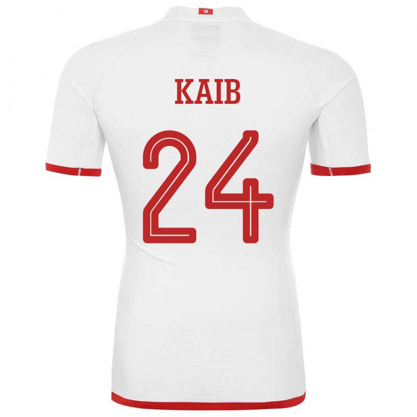 Niño Camiseta Túnez Rami Kaib #24 Blanco 2ª Equipación 22-24 La Camisa Argentina