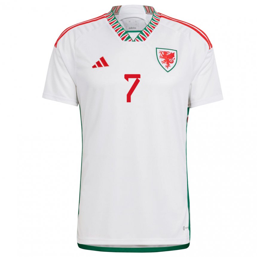 Niño Camiseta Gales Dylan Levitt #7 Blanco 2ª Equipación 22-24 La Camisa Argentina