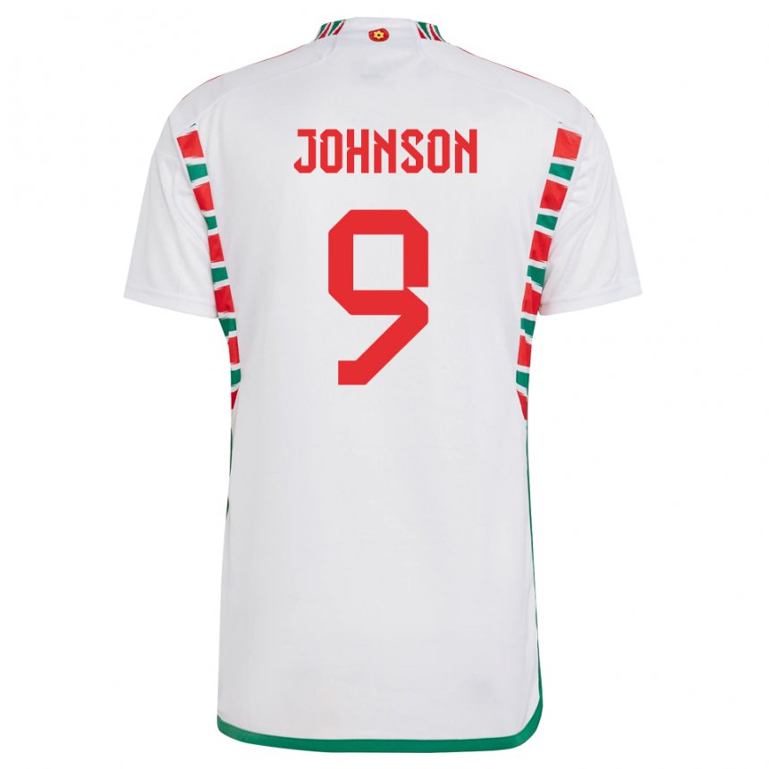 Niño Camiseta Gales Brennan Johnson #9 Blanco 2ª Equipación 22-24 La Camisa Argentina