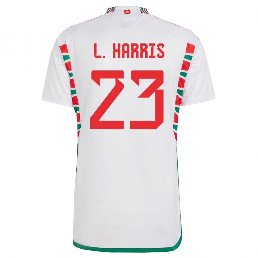 Niño Camiseta Gales Luke Harris #23 Blanco 2ª Equipación 22-24 La Camisa Argentina