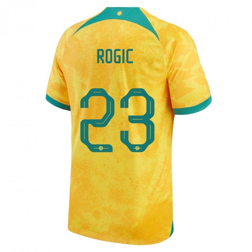 Hombre Camiseta Australia Tom Rogic #23 Dorado 1ª Equipación 22-24 La Camisa Argentina