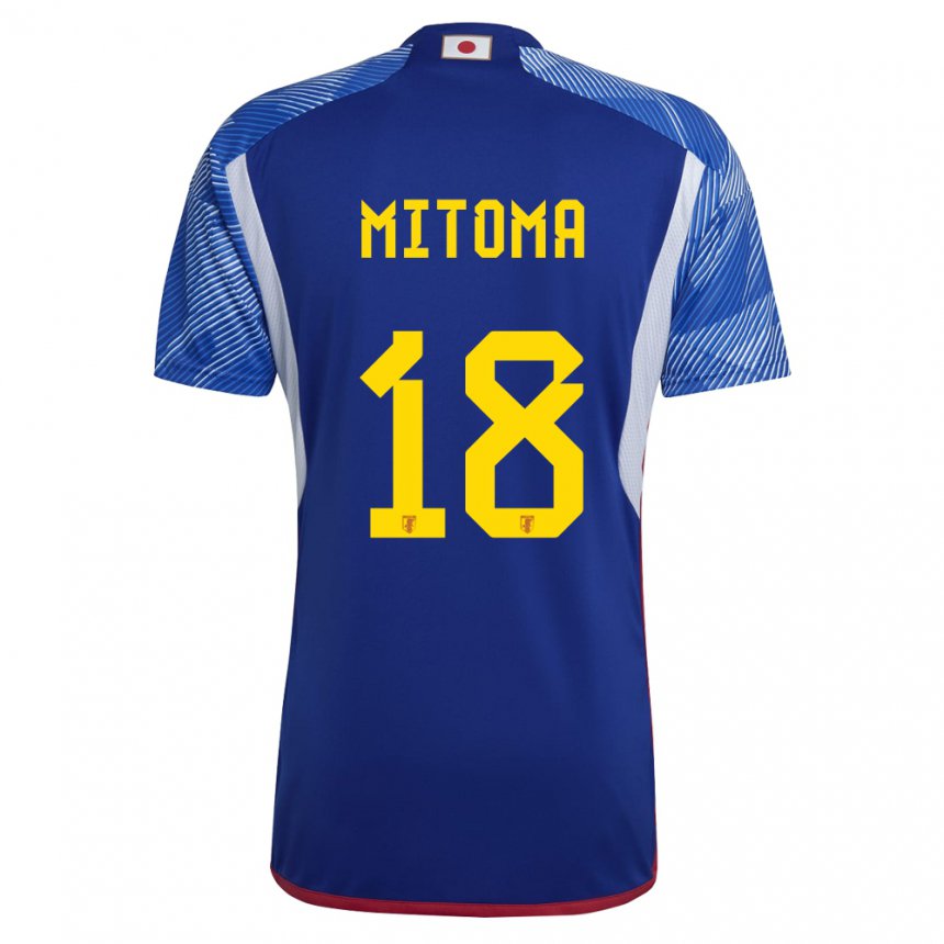 Hombre Camiseta Japón Kaoru Mitoma #18 Azul Real 1ª Equipación 22-24 La Camisa Argentina