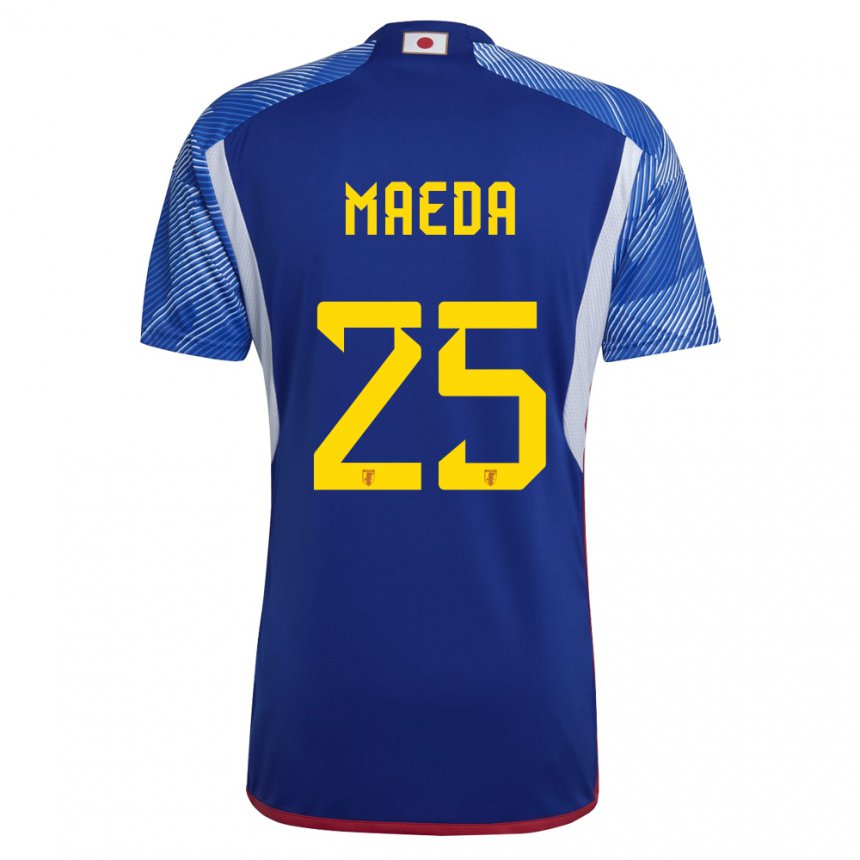 Hombre Camiseta Japón Daizen Maeda #25 Azul Real 1ª Equipación 22-24 La Camisa Argentina