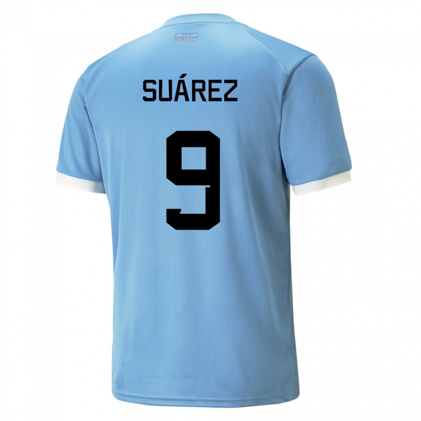 carrera Hornear defensa Hombre Camiseta Uruguay Luis Suarez #9 Azul 1ª Equipación 22-24 La Camisa  Argentina
