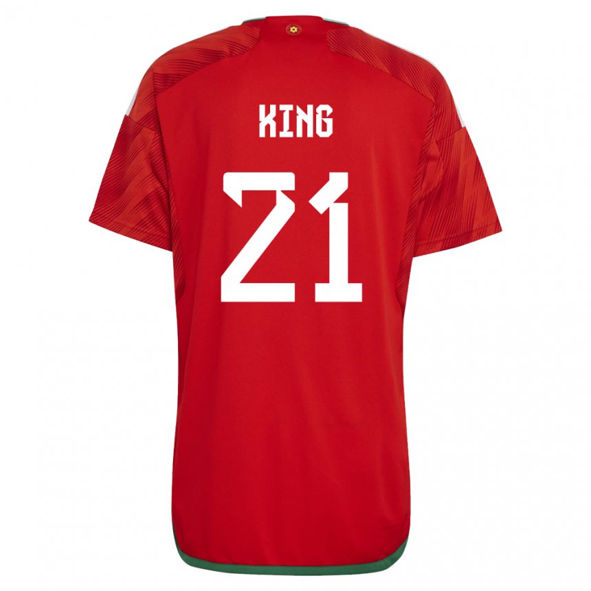 Hombre Camiseta Gales Tom King #21 Rojo 1ª Equipación 22-24 La Camisa Argentina