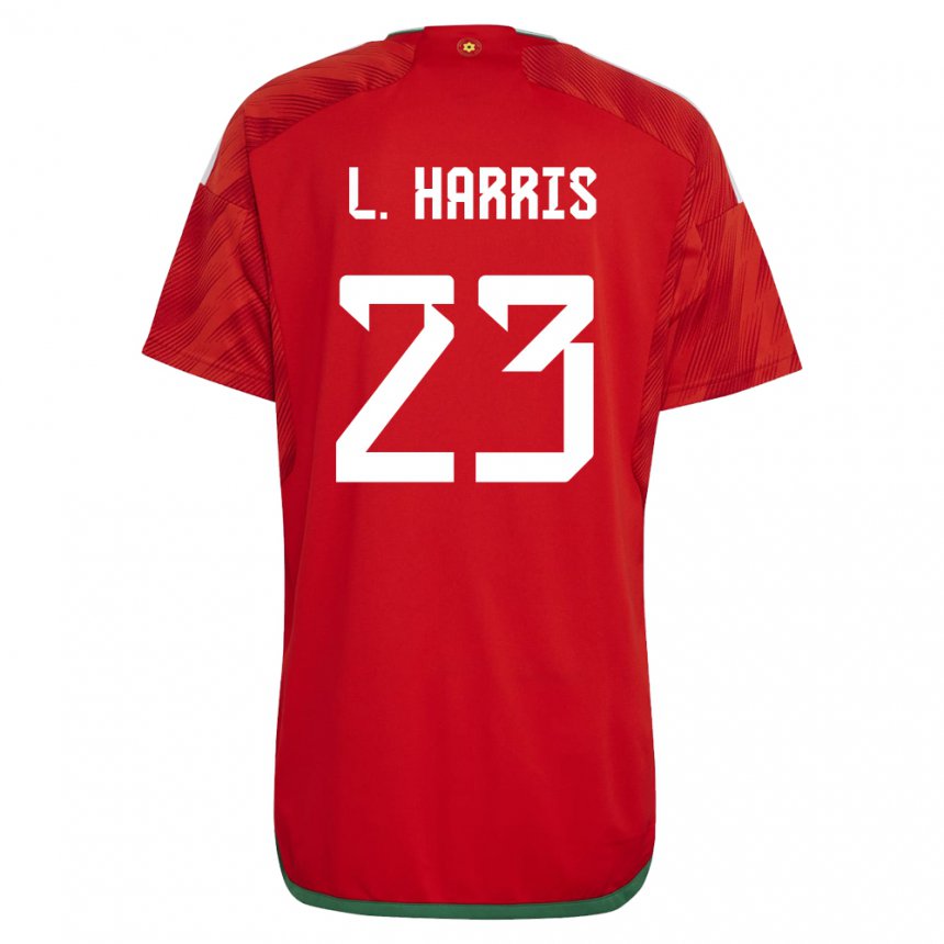 Hombre Camiseta Gales Luke Harris #23 Rojo 1ª Equipación 22-24 La Camisa Argentina