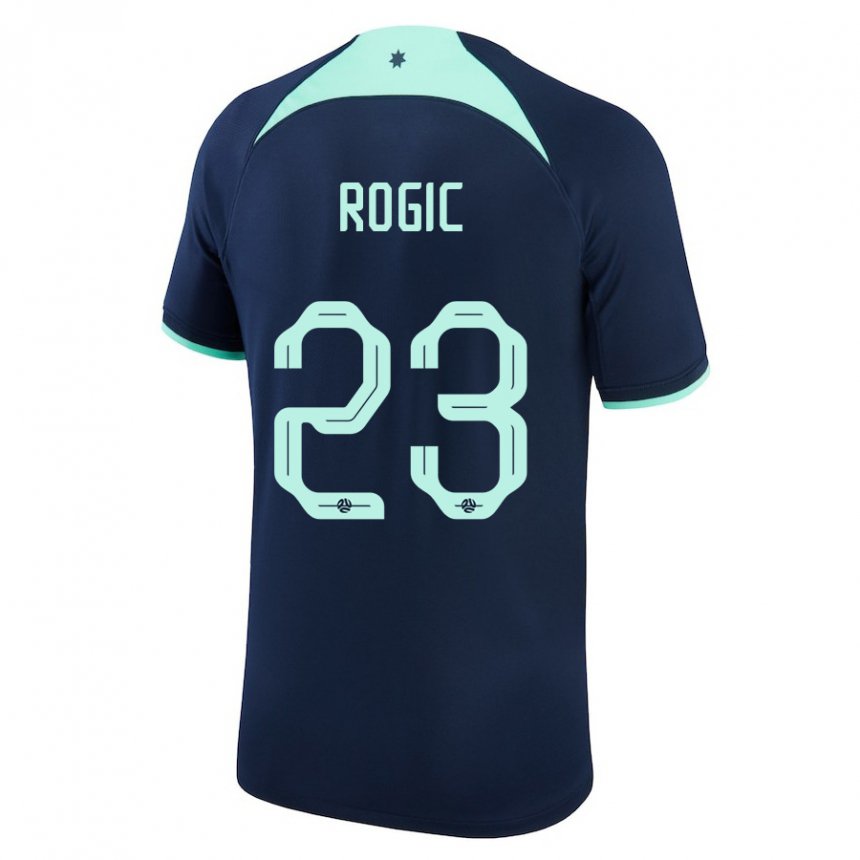 Hombre Camiseta Australia Tom Rogic #23 Azul Oscuro 2ª Equipación 22-24 La Camisa Argentina