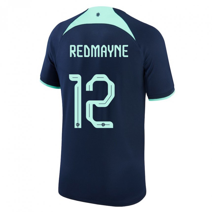 Hombre Camiseta Australia Andrew Redmayne #12 Azul Oscuro 2ª Equipación 22-24 La Camisa Argentina