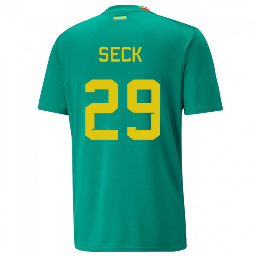 Hombre Camiseta Senegal Demba Seck #29 Verde 2ª Equipación 22-24 La Camisa Argentina