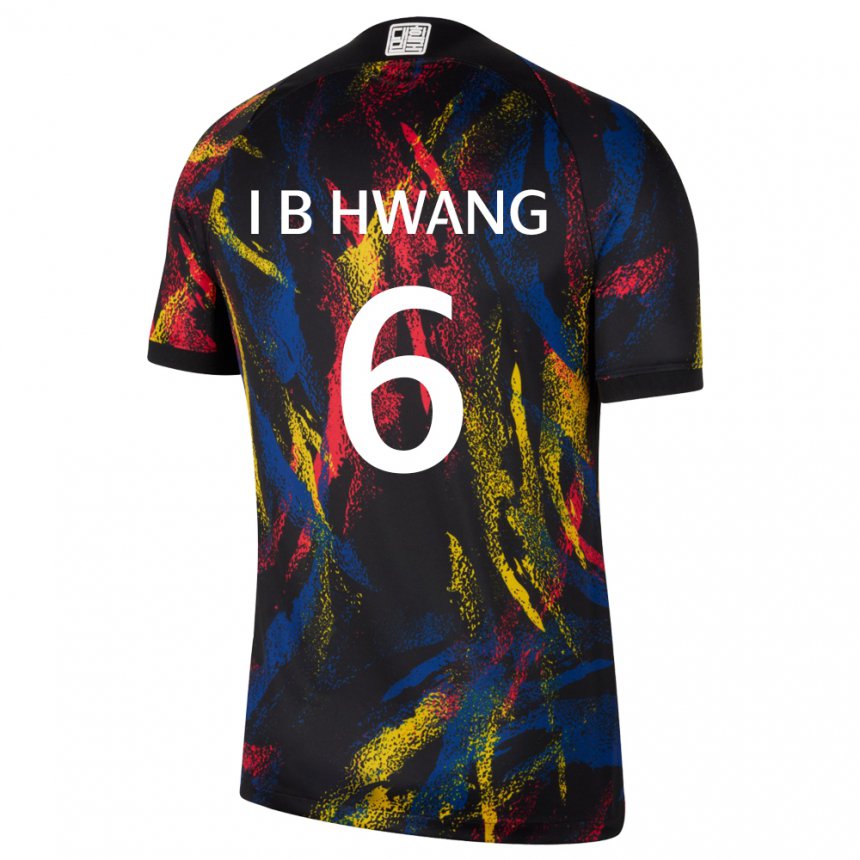 Hombre Camiseta Corea Del Sur In-beom Hwang #6 Multicolores 2ª Equipación 22-24 La Camisa Argentina