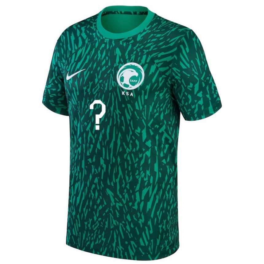 Hombre Camiseta Arabia Saudita Su Nombre #0 Verde Oscuro 2ª Equipación 22-24 La Camisa Argentina