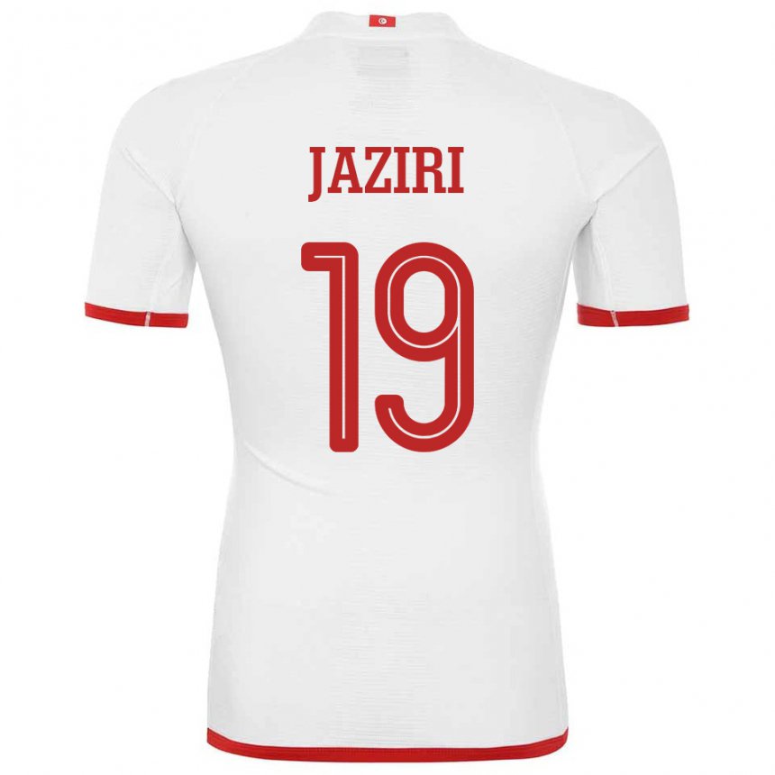 Hombre Camiseta Túnez Seifeddin Jaziri #19 Blanco 2ª Equipación 22-24 La Camisa Argentina