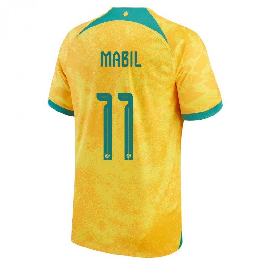 Mujer Camiseta Australia Awer Mabil #11 Dorado 1ª Equipación 22-24 La Camisa Argentina