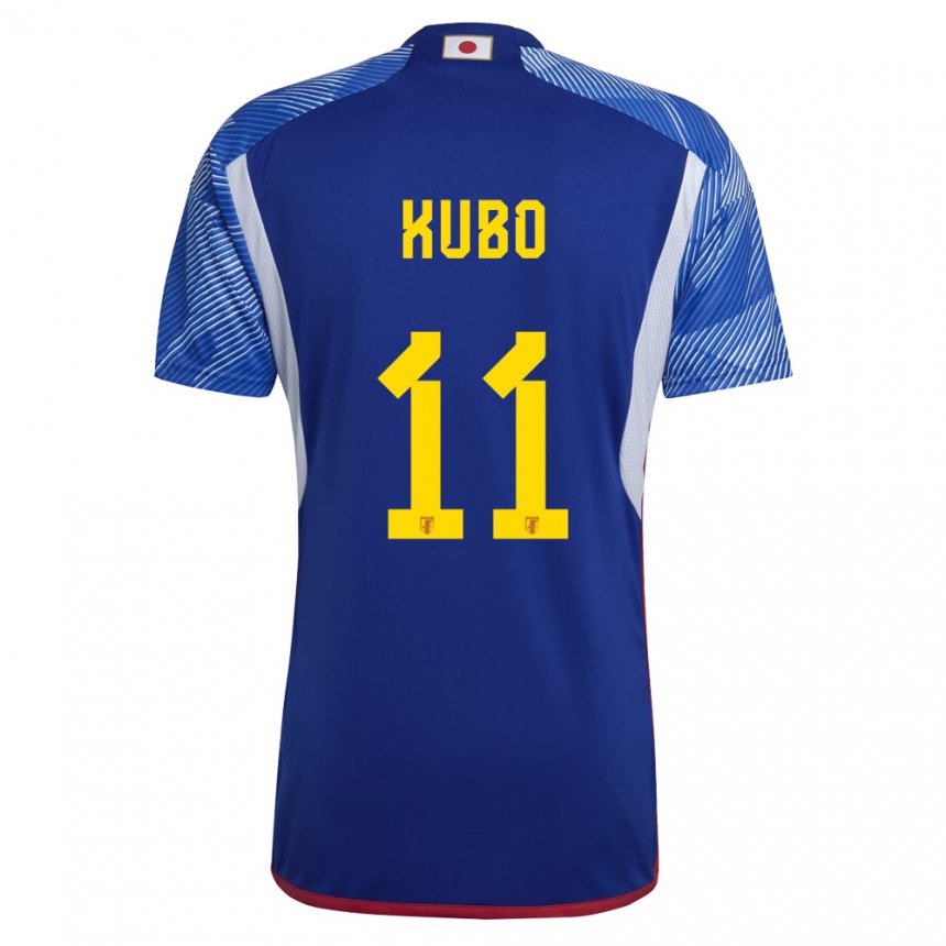 Mujer Camiseta Japón Takefusa Kubo #11 Azul Real 1ª Equipación 22-24 La Camisa Argentina