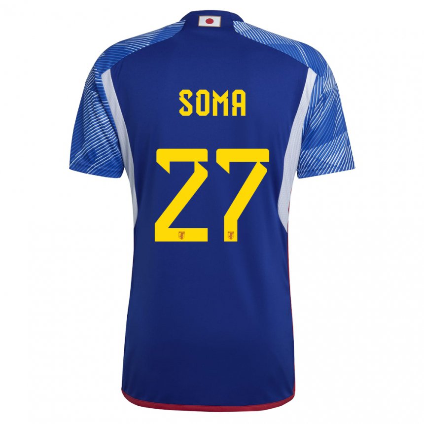 Mujer Camiseta Japón Yuki Soma #27 Azul Real 1ª Equipación 22-24 La Camisa Argentina