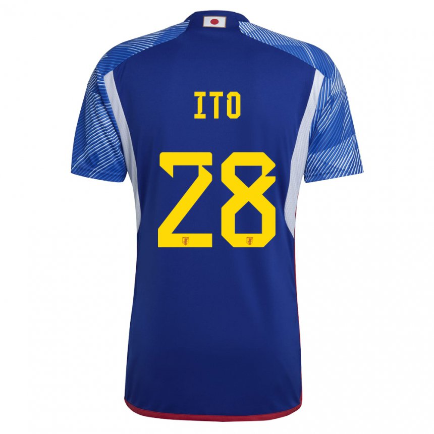 Mujer Camiseta Japón Hiroki Ito #28 Azul Real 1ª Equipación 22-24 La Camisa Argentina