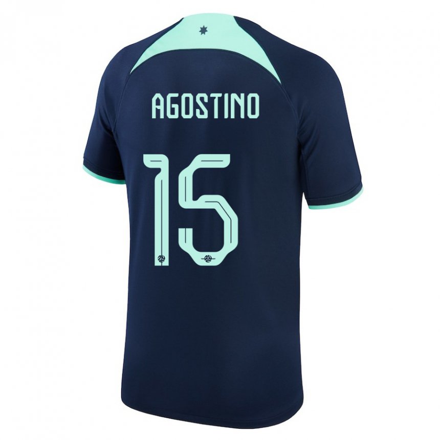 Mujer Camiseta Australia Nick D'agostino #15 Azul Oscuro 2ª Equipación 22-24 La Camisa Argentina