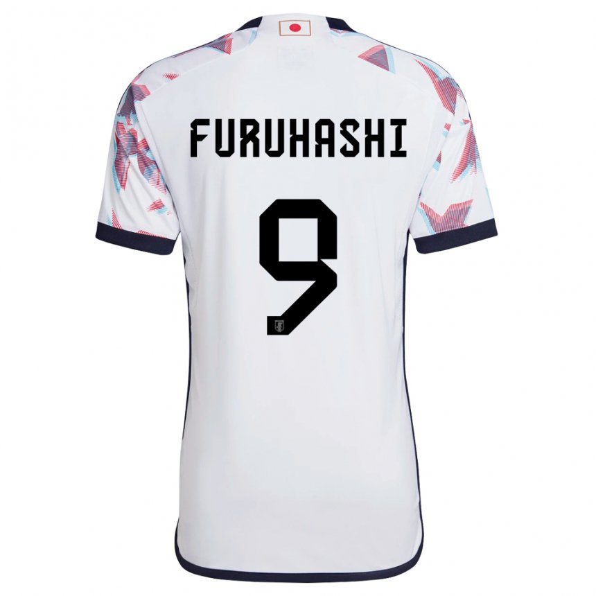 Mujer Camiseta Japón Kyogo Furuhashi #9 Blanco 2ª Equipación 22-24 La Camisa Argentina