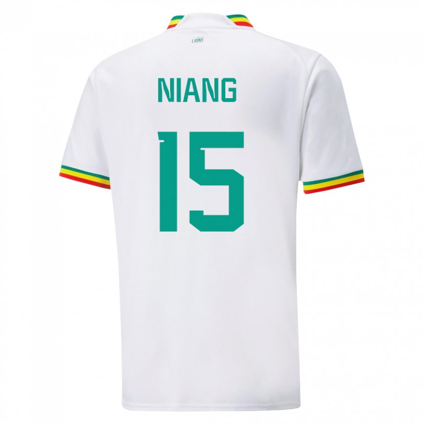 Niño Camiseta Senegal Jeanne Niang #15 Blanco 1ª Equipación 22-24 La Camisa Argentina