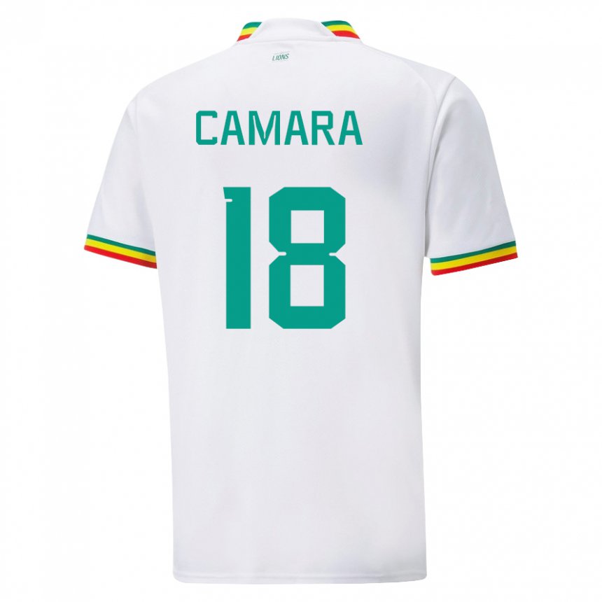 Niño Camiseta Senegal Meta Camara #18 Blanco 1ª Equipación 22-24 La Camisa Argentina