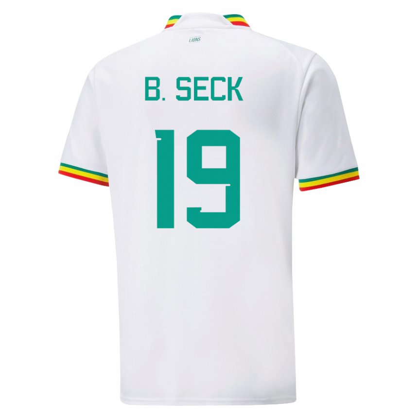 Niño Camiseta Senegal Bineta Korkel Seck #19 Blanco 1ª Equipación 22-24 La Camisa Argentina