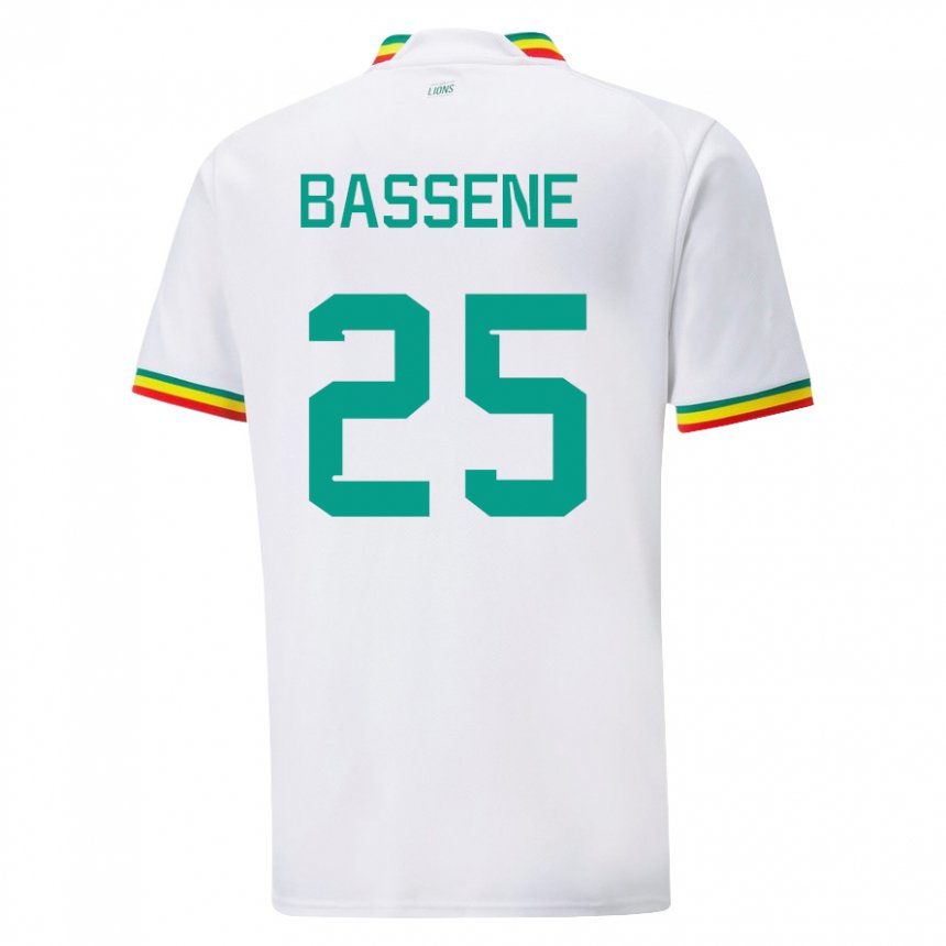 Niño Camiseta Senegal Pascaline Bassene #25 Blanco 1ª Equipación 22-24 La Camisa Argentina