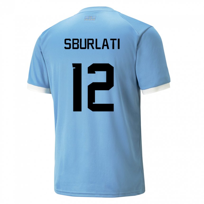 Niño Camiseta Uruguay Vanina Sburlati #12 Azul 1ª Equipación 22-24 La Camisa Argentina