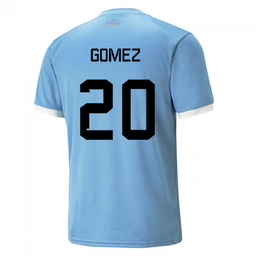 Niño Camiseta Uruguay Luciana Gomez #20 Azul 1ª Equipación 22-24 La Camisa Argentina