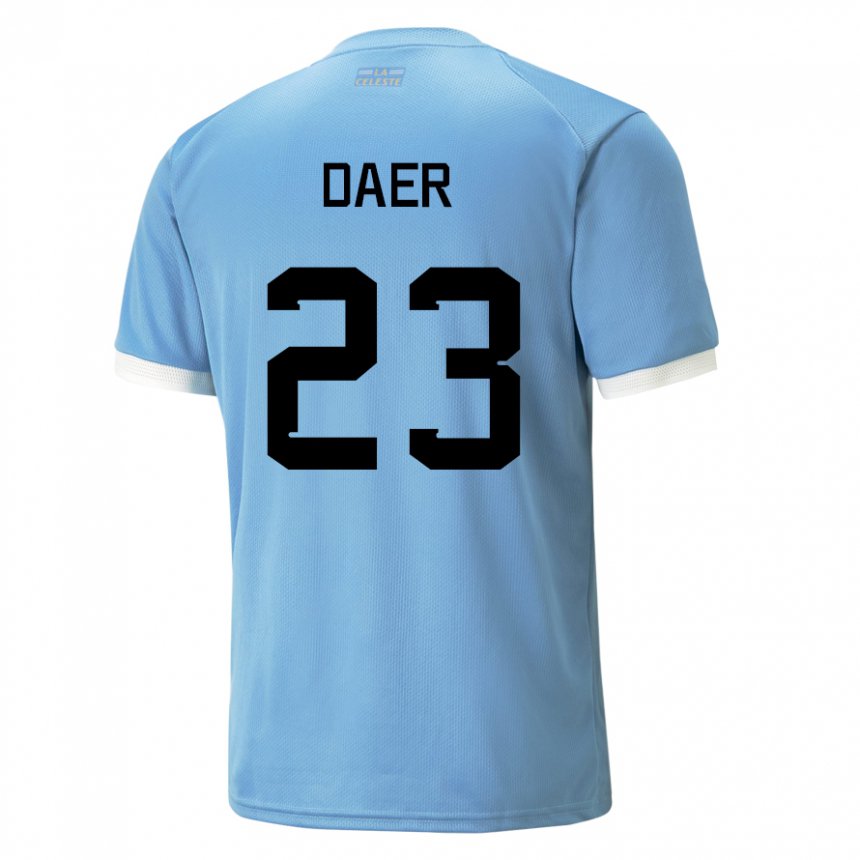 Niño Camiseta Uruguay Zulma Daer #23 Azul 1ª Equipación 22-24 La Camisa Argentina