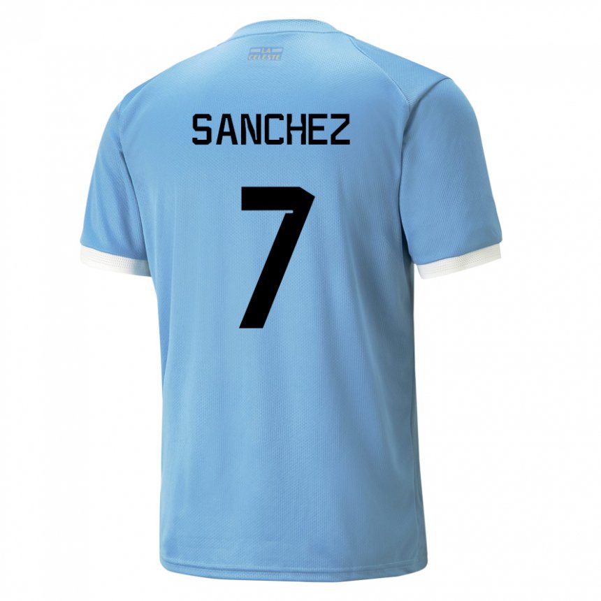 Niño Camiseta Uruguay Renzo Sanchez #7 Azul 1ª Equipación 22-24 La Camisa Argentina