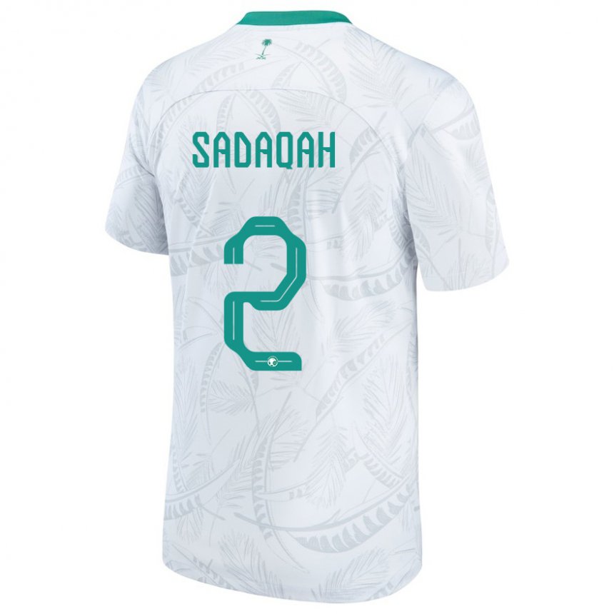 Niño Camiseta Arabia Saudita Bayan Sadaqah #2 Blanco 1ª Equipación 22-24 La Camisa Argentina