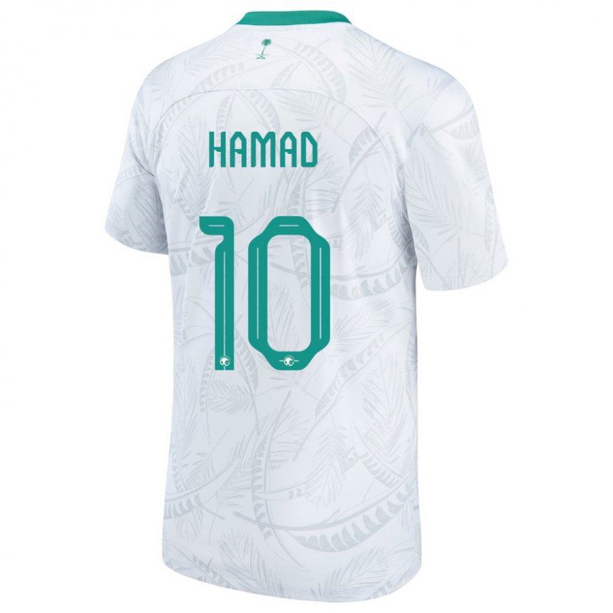 Niño Camiseta Arabia Saudita Sarah Hamad #10 Blanco 1ª Equipación 22-24 La Camisa Argentina