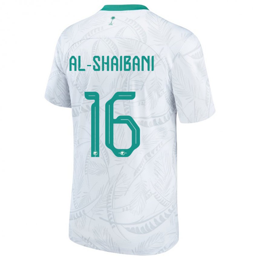 Niño Camiseta Arabia Saudita Asrar Al Shaibani #16 Blanco 1ª Equipación 22-24 La Camisa Argentina