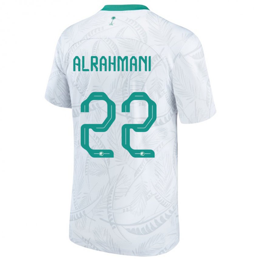 Niño Camiseta Arabia Saudita Saleh Alrahmani #22 Blanco 1ª Equipación 22-24 La Camisa Argentina