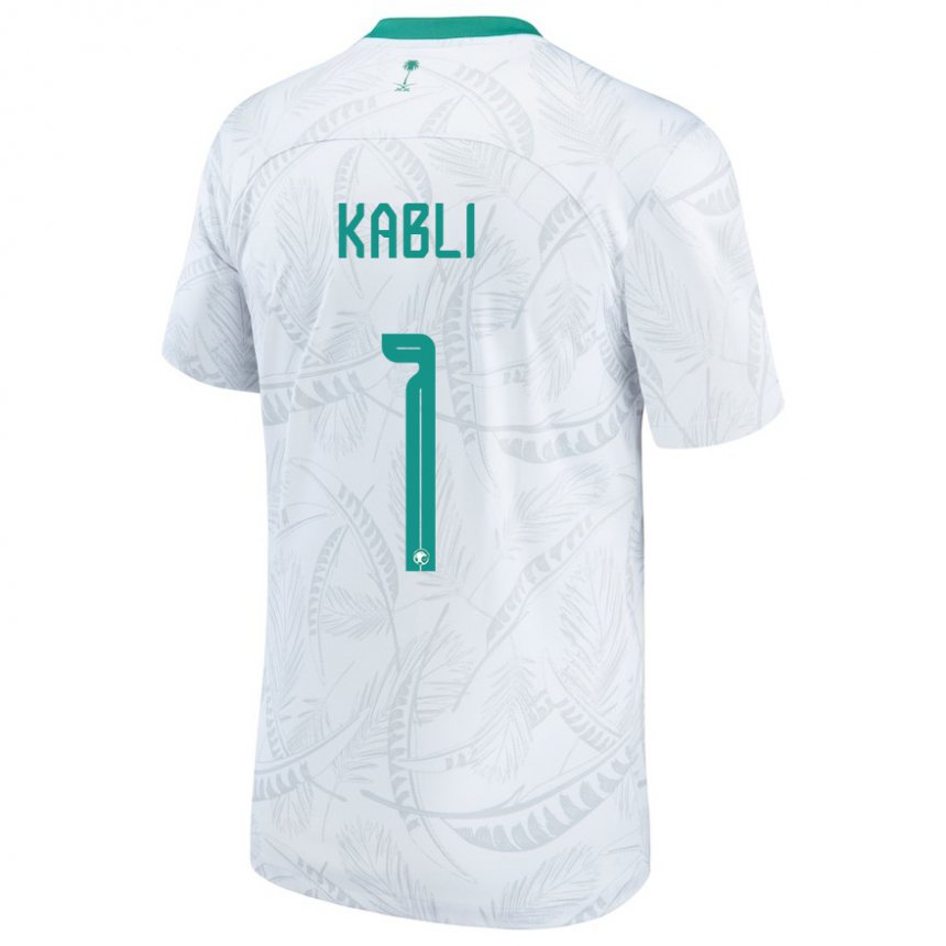 Niño Camiseta Arabia Saudita Bader Kabli #1 Blanco 1ª Equipación 22-24 La Camisa Argentina