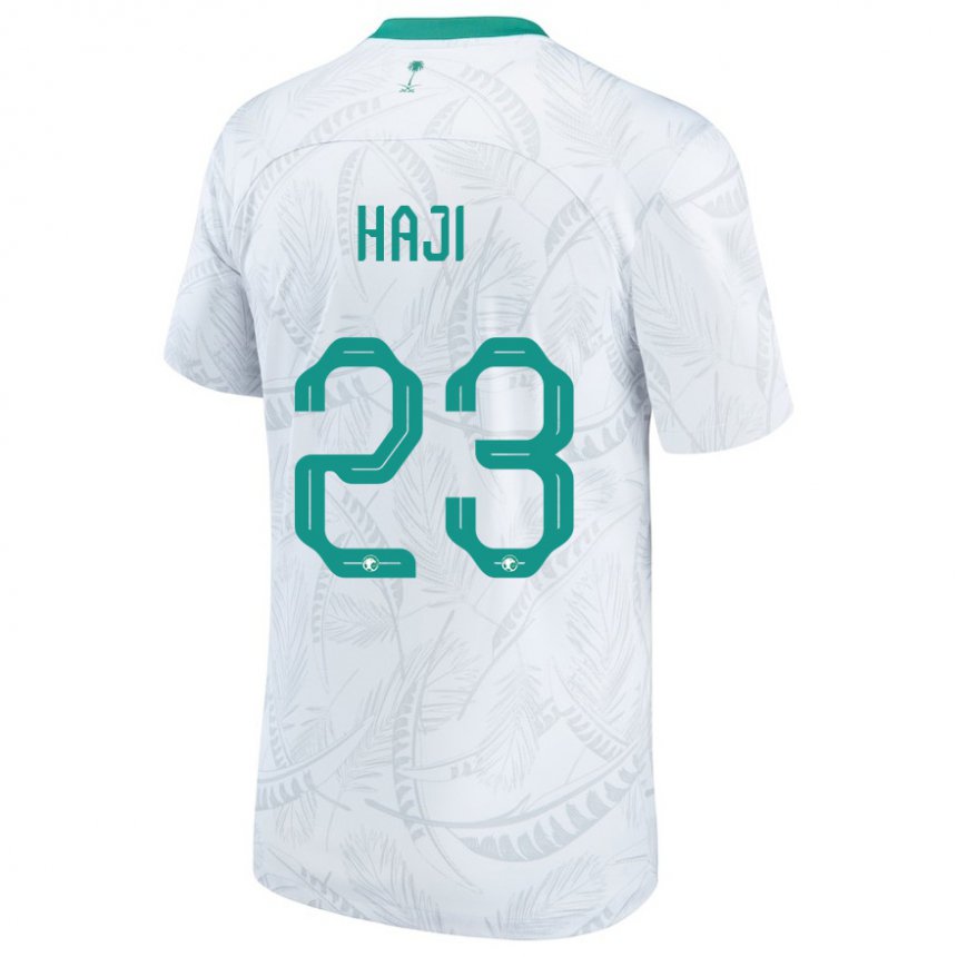 Niño Camiseta Arabia Saudita Talal Haji #23 Blanco 1ª Equipación 22-24 La Camisa Argentina