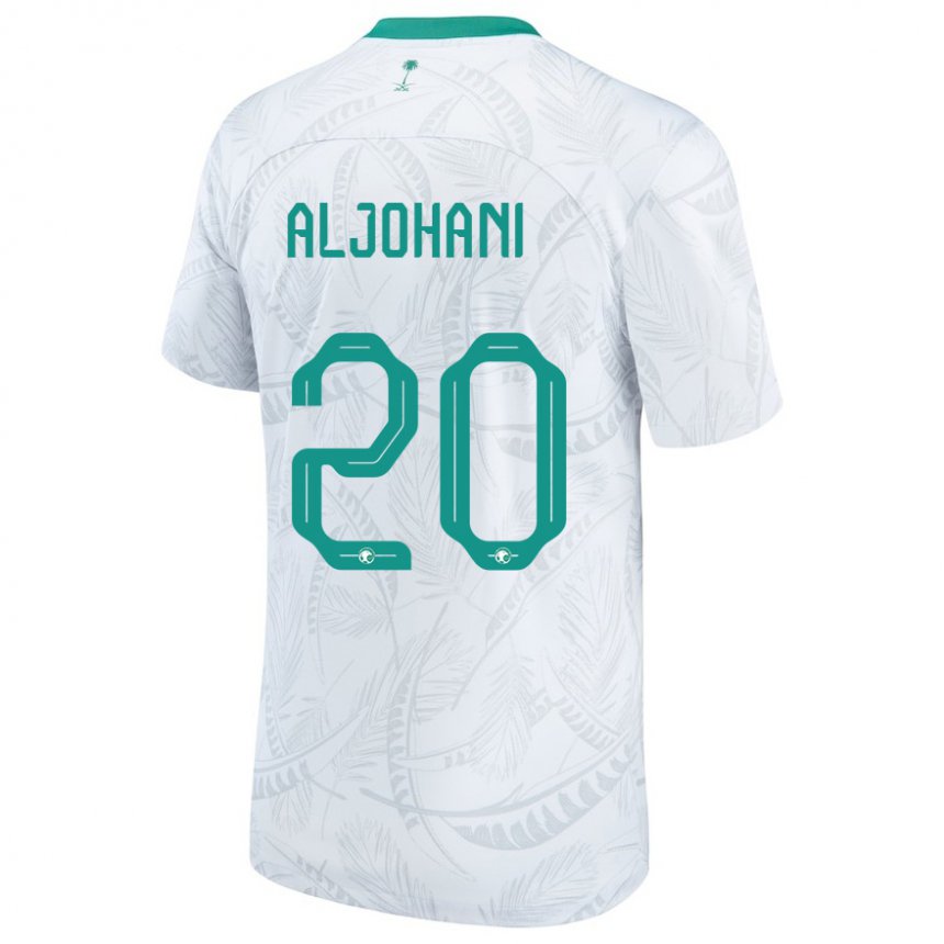 Niño Camiseta Arabia Saudita Ziyad Aljohani #20 Blanco 1ª Equipación 22-24 La Camisa Argentina