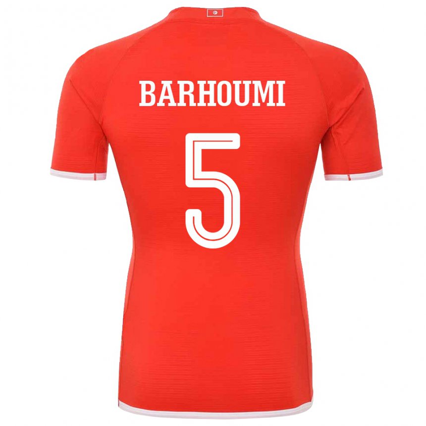 Niño Camiseta Túnez Jasmina Barhoumi #5 Rojo 1ª Equipación 22-24 La Camisa Argentina