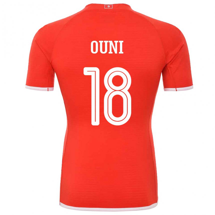 Niño Camiseta Túnez Samia Ouni #18 Rojo 1ª Equipación 22-24 La Camisa Argentina