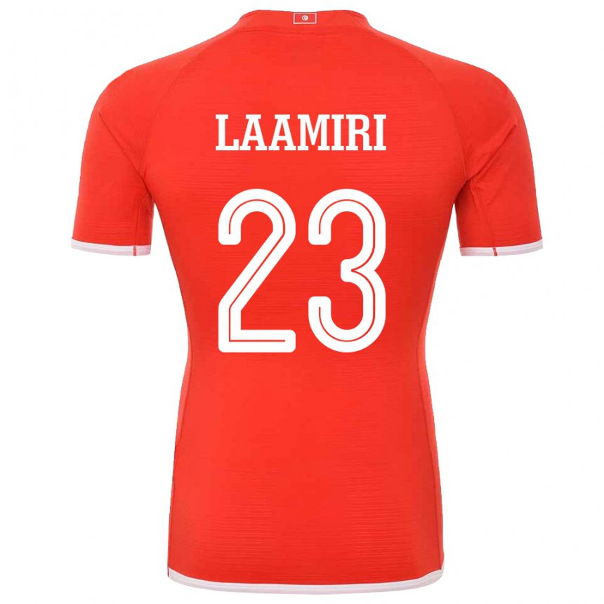 Niño Camiseta Túnez Soumaya Laamiri #23 Rojo 1ª Equipación 22-24 La Camisa Argentina