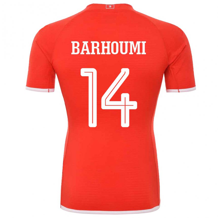 Niño Camiseta Túnez Salah Barhoumi #14 Rojo 1ª Equipación 22-24 La Camisa Argentina