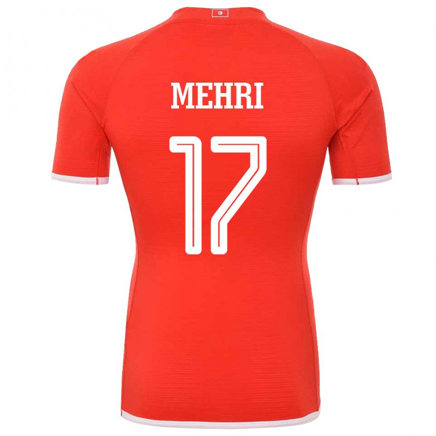 Niño Camiseta Túnez Malek Mehri #17 Rojo 1ª Equipación 22-24 La Camisa Argentina