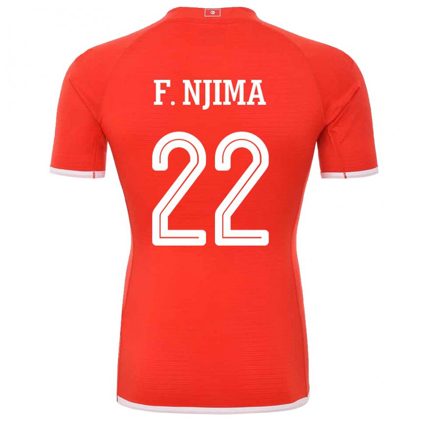 Niño Camiseta Túnez Firas Ben Njima #22 Rojo 1ª Equipación 22-24 La Camisa Argentina