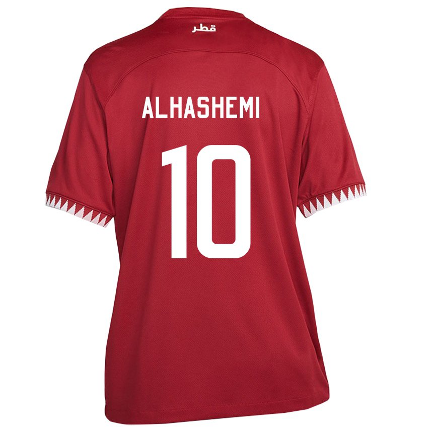 Niño Camiseta Catar Suaad Alhashemi #10 Granate 1ª Equipación 22-24 La Camisa Argentina