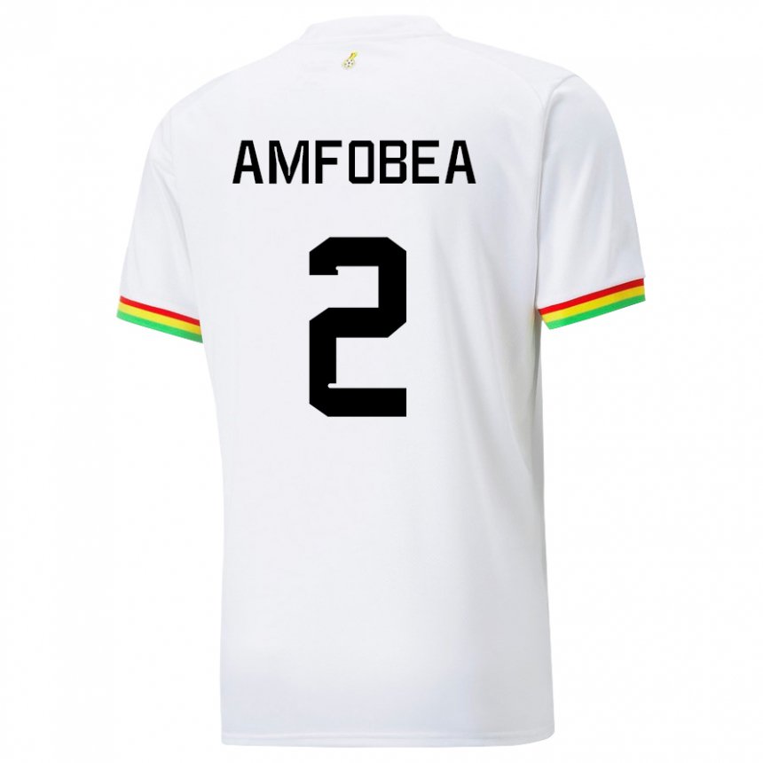 Niño Camiseta Ghana Gladys Amfobea #2 Blanco 1ª Equipación 22-24 La Camisa Argentina