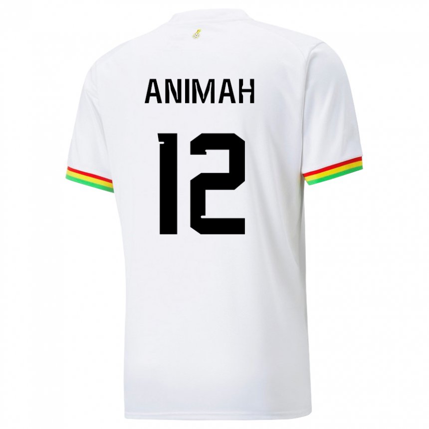 Niño Camiseta Ghana Grace Animah #12 Blanco 1ª Equipación 22-24 La Camisa Argentina