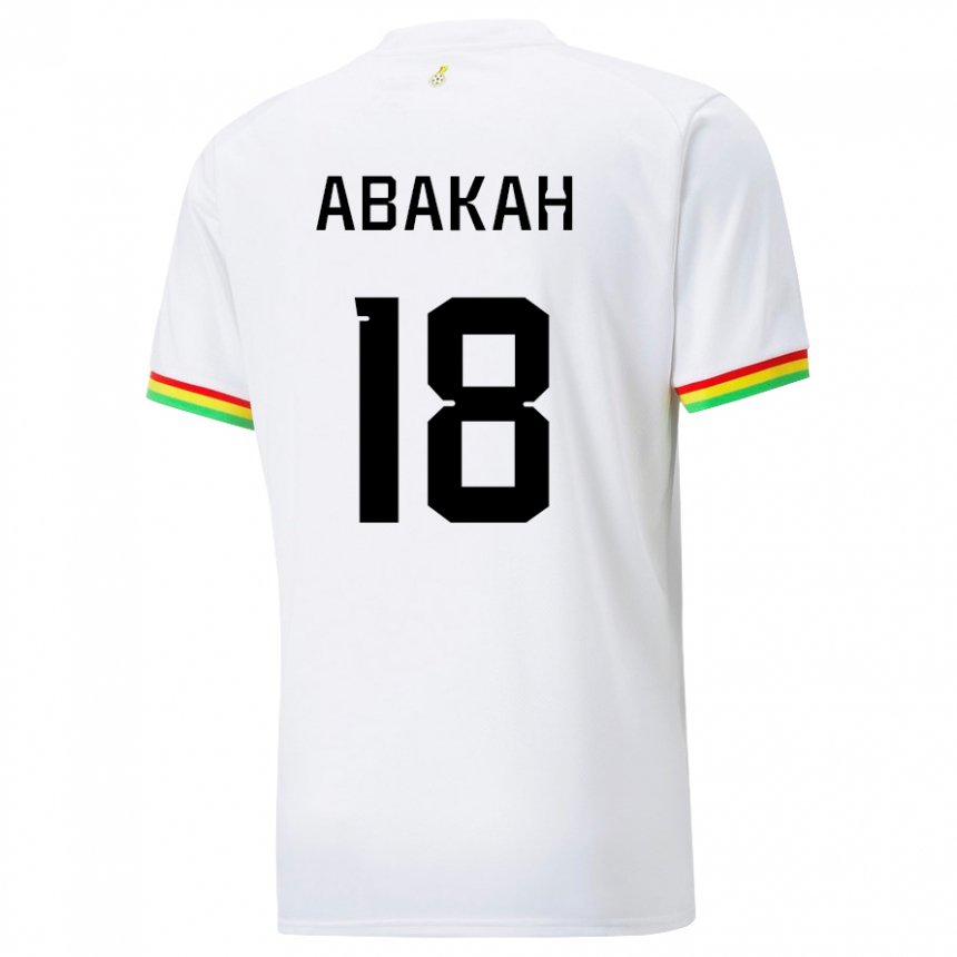 Niño Camiseta Ghana Philomena Abakah #18 Blanco 1ª Equipación 22-24 La Camisa Argentina