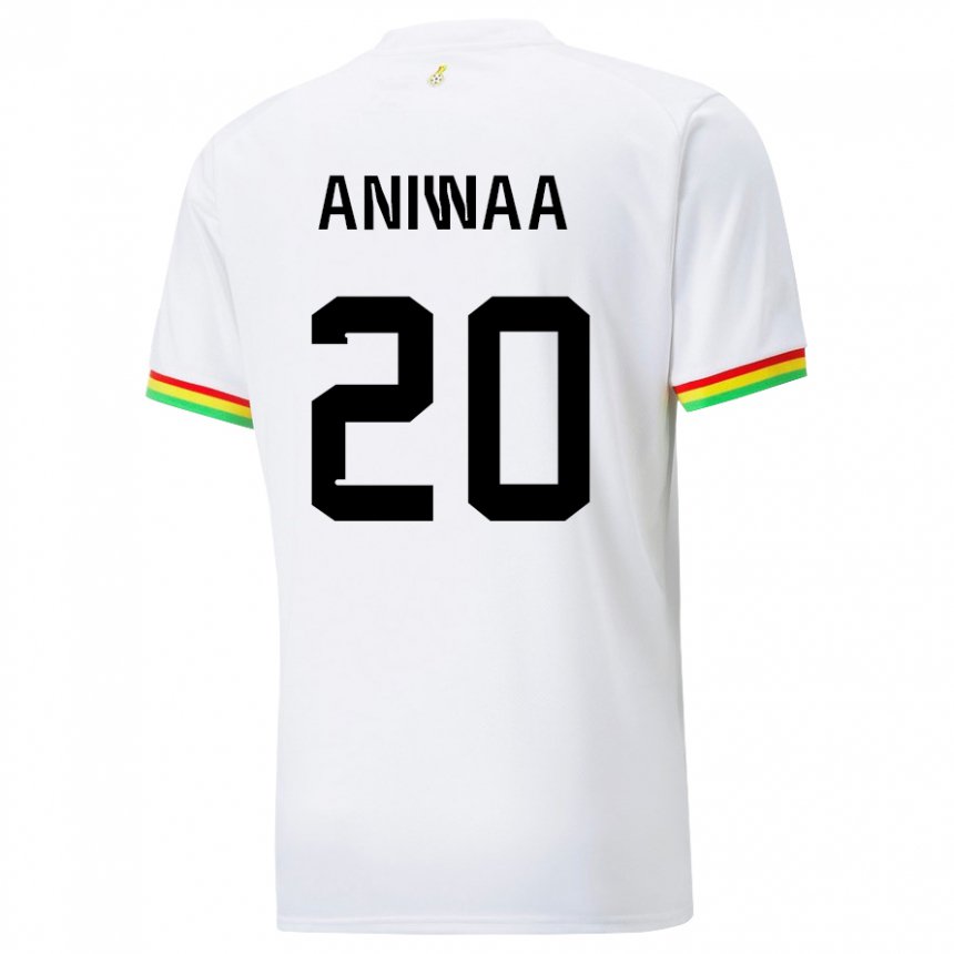 Niño Camiseta Ghana Louisa Aniwaa #20 Blanco 1ª Equipación 22-24 La Camisa Argentina