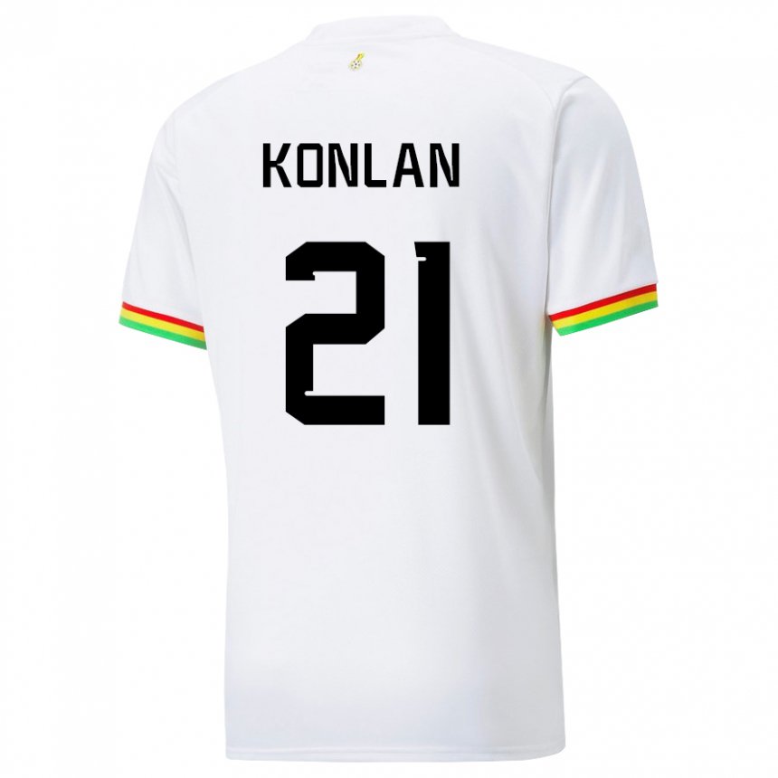 Niño Camiseta Ghana Cynthia Konlan #21 Blanco 1ª Equipación 22-24 La Camisa Argentina
